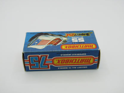 Matchbox Superfast 55C Hellraiser Blue NO LABELS Silver base