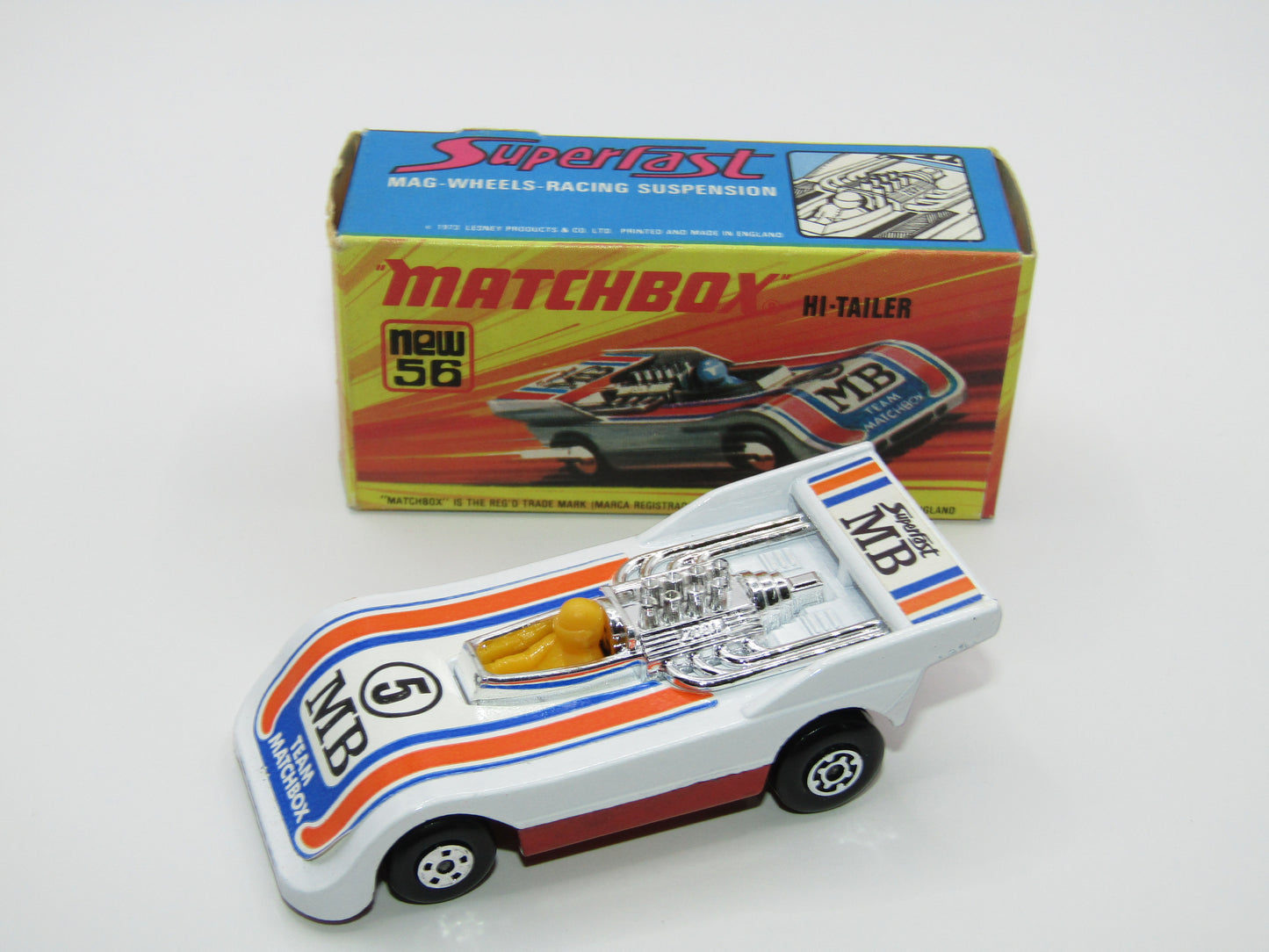 Matchbox Superfast 56B Hi-Tailer Yellow Driver Red Base