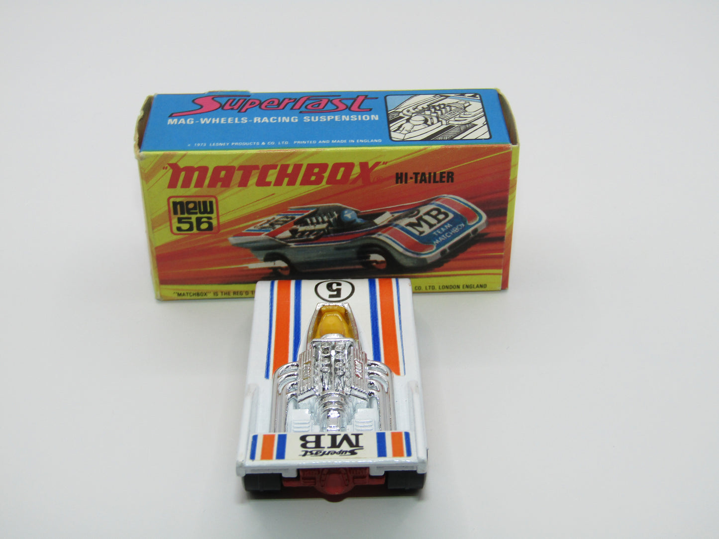 Matchbox Superfast 56B Hi-Tailer Yellow Driver Red Base