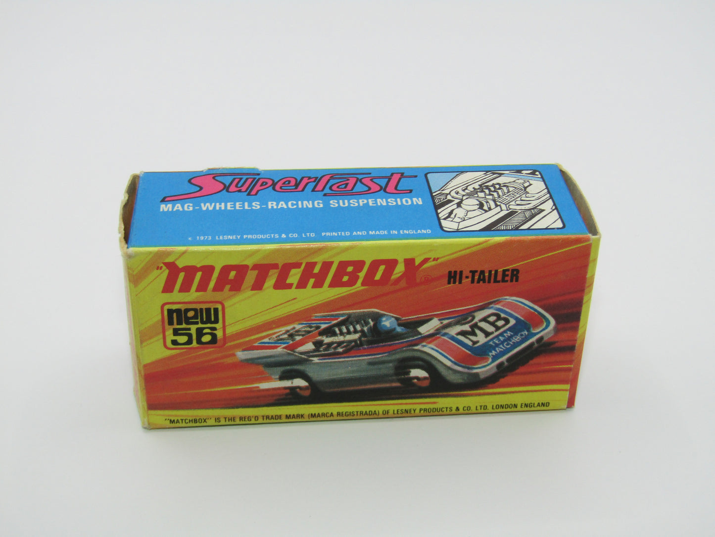 Matchbox Superfast 56B Hi-Tailer Yellow Driver Red Base