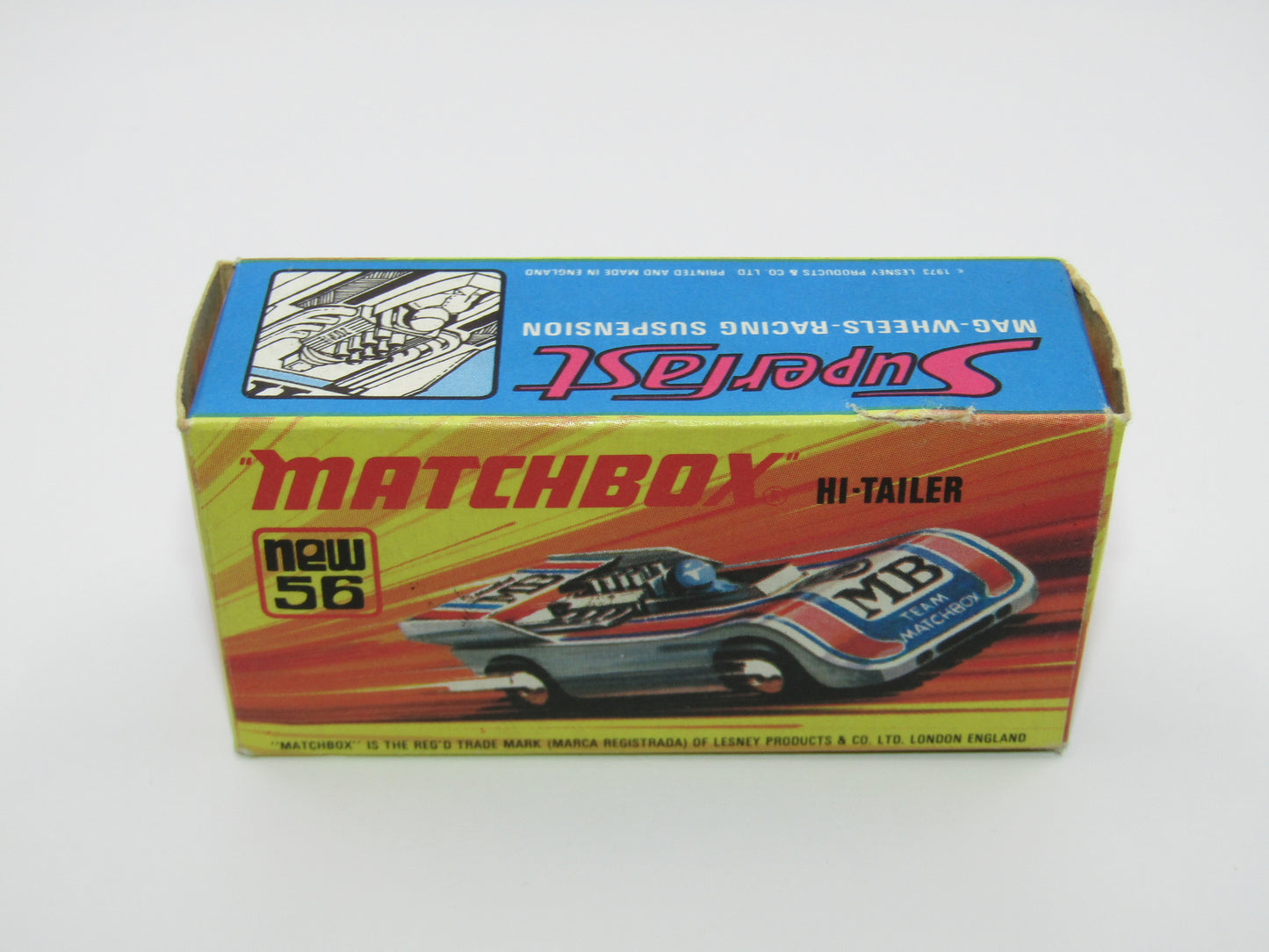 Matchbox Superfast 56B Hi-Tailer Yellow Driver Red Base