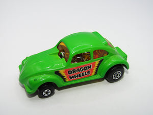 Matchbox Superfast 43B Dragon Wheels LIGHT LIME GREEN Gloss Black Base