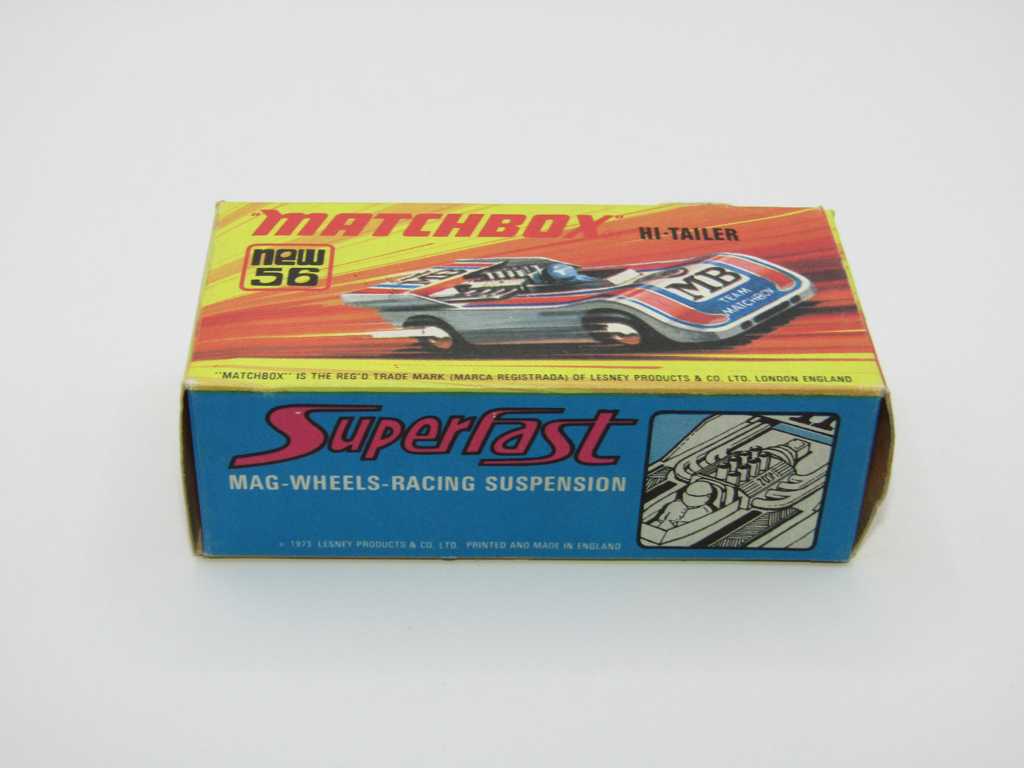 Matchbox Superfast 56B Hi-Tailer Yellow Driver Red Base