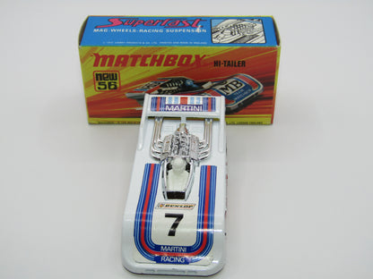 Matchbox Superfast 56B Hi-Tailer WHITE DRIVER Martini Red Base