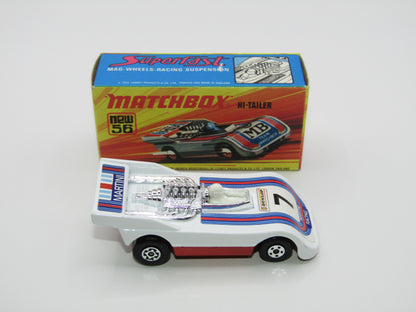 Matchbox Superfast 56B Hi-Tailer WHITE DRIVER Martini Red Base