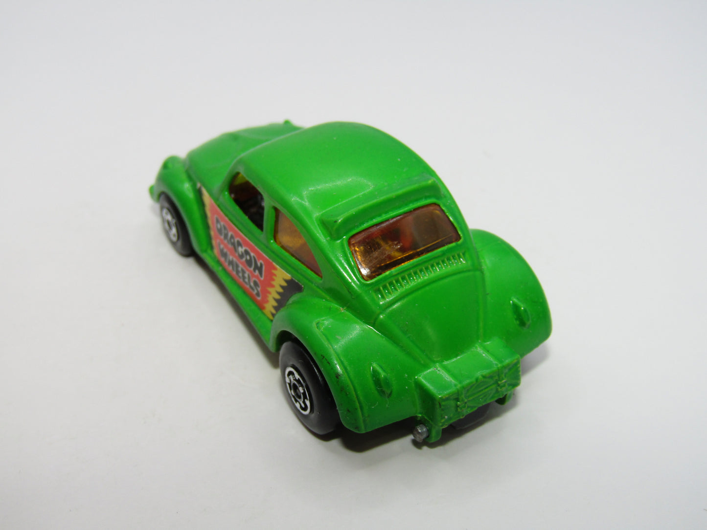 Matchbox Superfast 43B Dragon Wheels MATT GREEN Gloss Black Base