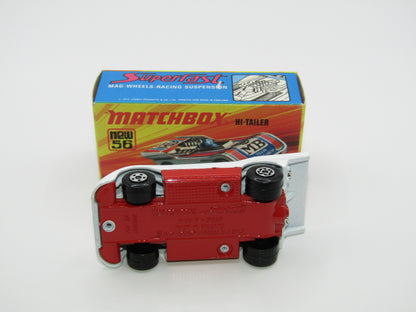 Matchbox Superfast 56B Hi-Tailer WHITE DRIVER Martini Red Base