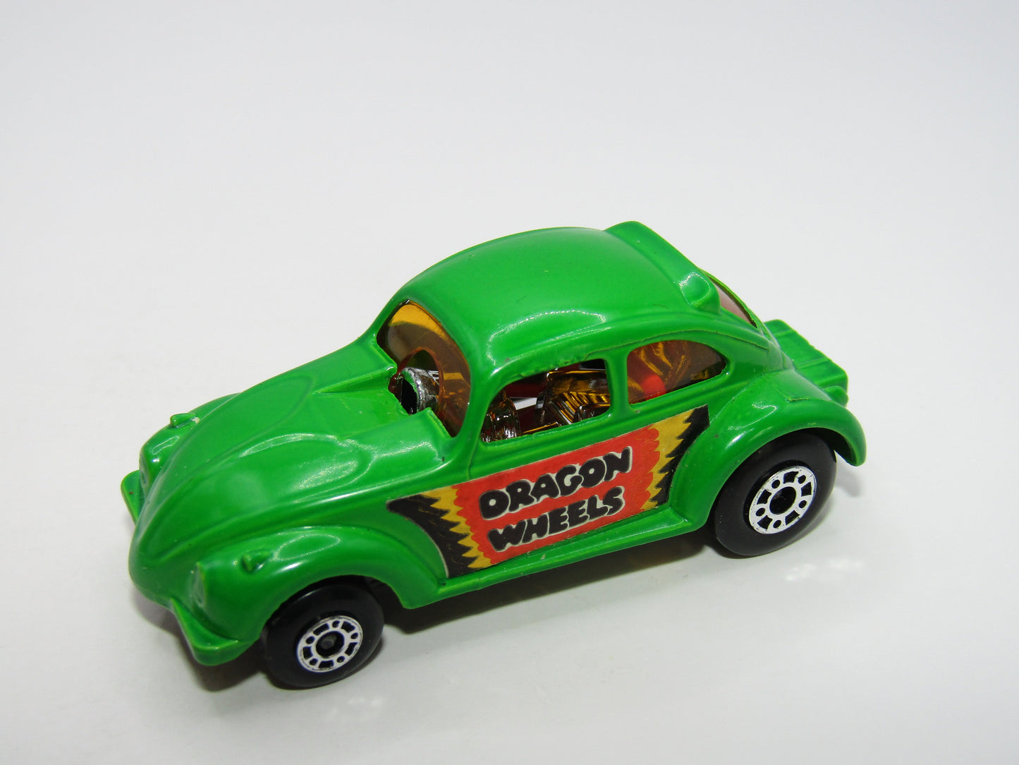 Matchbox Superfast 43B Dragon Wheels Dark Green DOT DASH Wheels
