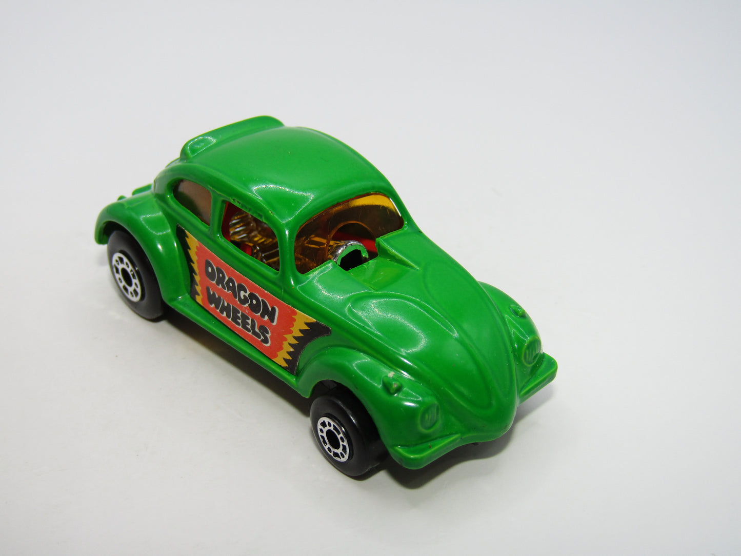 Matchbox Superfast 43B Dragon Wheels Dark Green DOT DASH Wheels