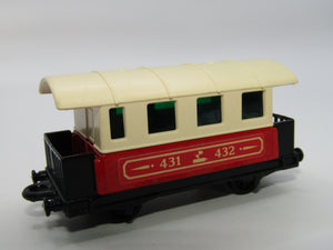 Matchbox Superfast 44C Passenger Coach Red Dark Green Windows