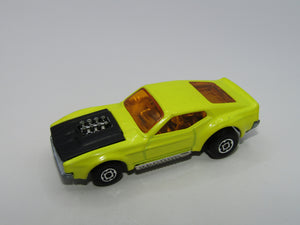 Matchbox Superfast 44B Boss Mustang Lemon Yellow Maltese Cross Wheels