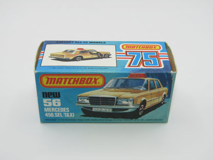 Matchbox Superfast 56D Mercedes 450SEL Taxi CHOCOLATE BROWN interior