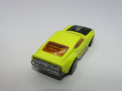 Matchbox Superfast 44B Boss Mustang Lemon Yellow Maltese Cross Wheels