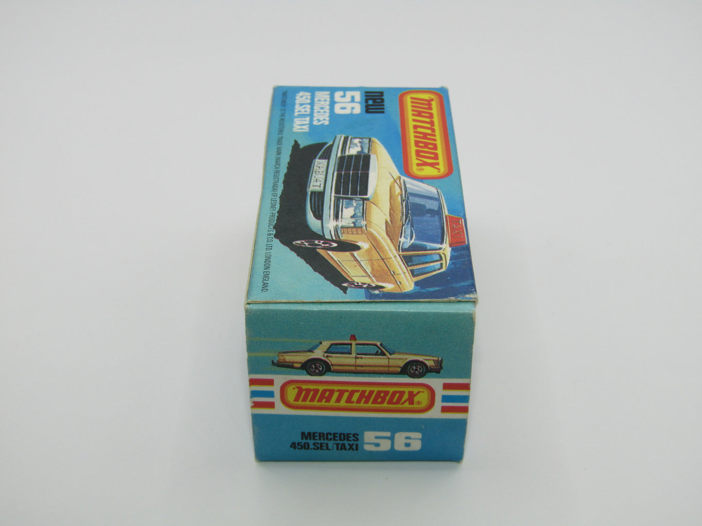 Matchbox Superfast 56D Mercedes 450SEL Taxi CHOCOLATE BROWN interior