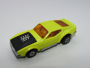 Matchbox Superfast 44B Boss Mustang LIGHT Yellow Maltese Cross Wheels