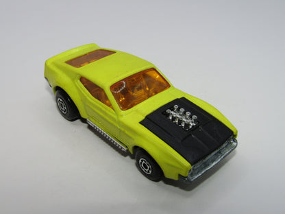 Matchbox Superfast 44B Boss Mustang LIGHT Yellow Maltese Cross Wheels