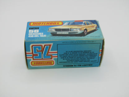Matchbox Superfast 56D Mercedes 450SEL Taxi CHOCOLATE BROWN interior