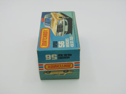 Matchbox Superfast 56D Mercedes 450SEL Taxi AMBER Windows Unp Base