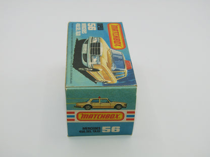 Matchbox Superfast 56D Mercedes 450SEL Taxi AMBER Windows Unp Base