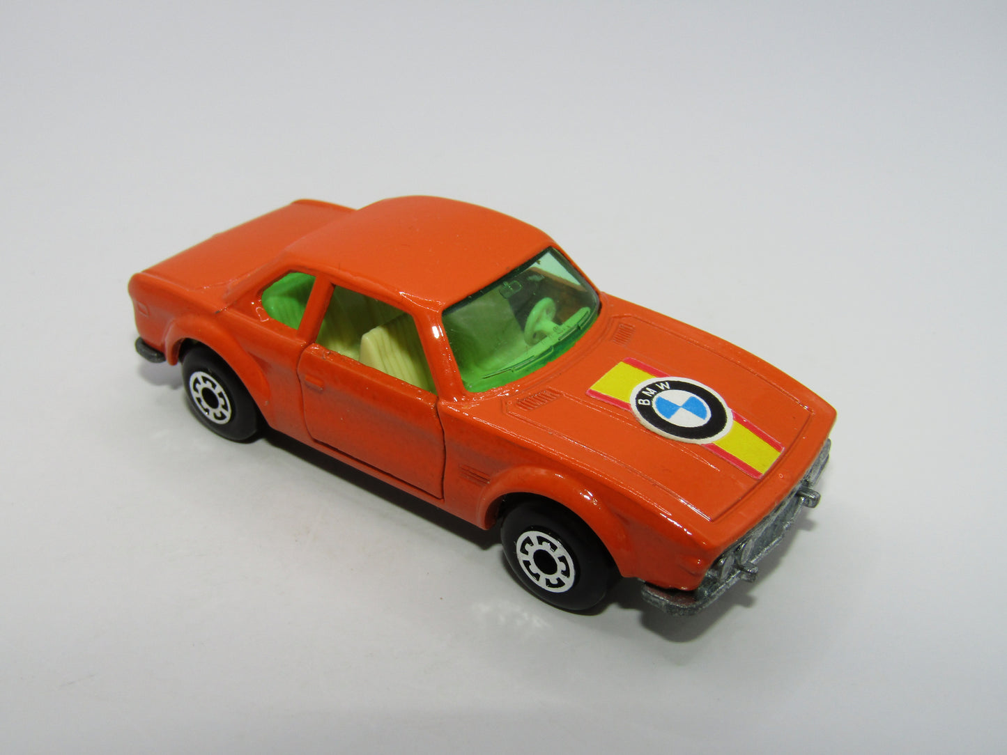 Matchbox Superfast 45B BMW 3.0 CSL Orange YELLOW-GREEN Windows