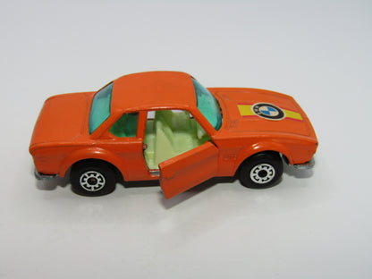 Matchbox Superfast 45B BMW 3.0 CSL BLUE-GREEN Windows IVORY Interior