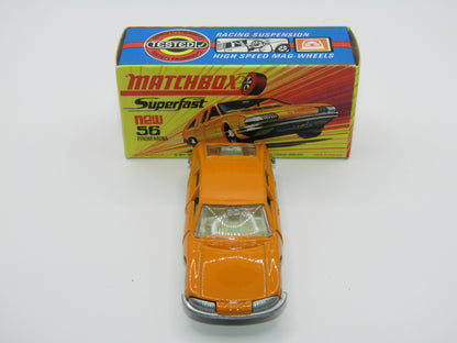 Matchbox Superfast 56A BMC 1800 Pininfarina Orange SILVER BASE