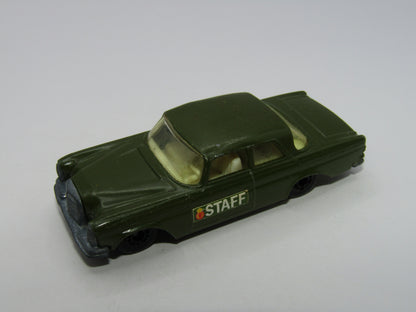 Matchbox Superfast 46A Mercedes 300SE Olive Green Dot Dash Lt Amber Windows