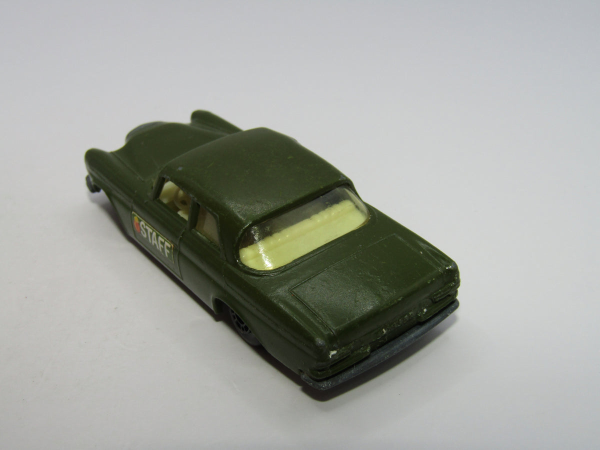 Matchbox Superfast 46A Mercedes 300SE Olive Green Dot Dash Lt Amber Windows