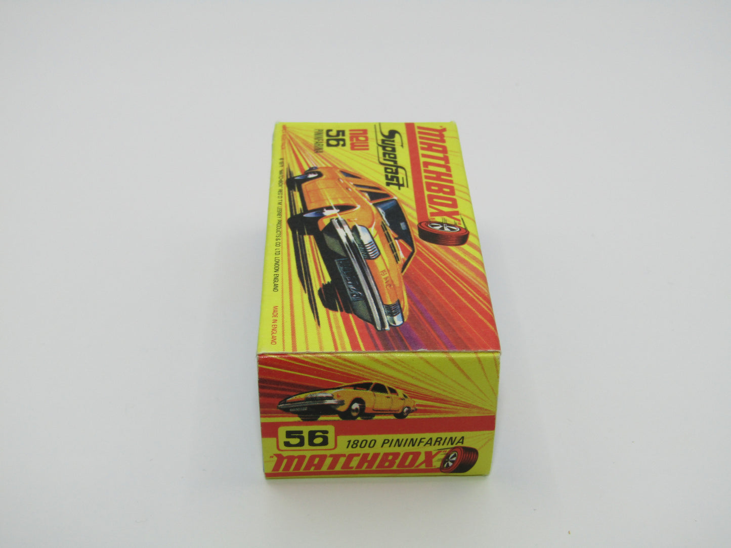 Matchbox Superfast 56A BMC 1800 Pininfarina Orange SILVER BASE