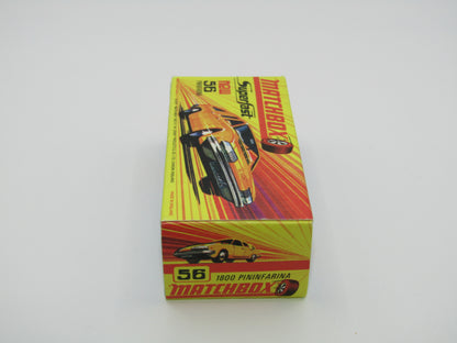 Matchbox Superfast 56A BMC 1800 Pininfarina Orange SILVER BASE