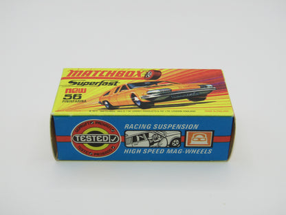 Matchbox Superfast 56A BMC 1800 Pininfarina Orange SILVER BASE