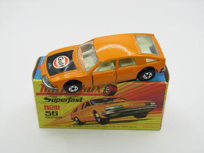 Matchbox Superfast 56A BMC 1800 Pininfarina Orange GULF Labels