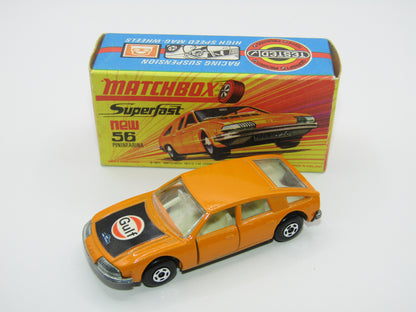 Matchbox Superfast 56A BMC 1800 Pininfarina Orange GULF Labels