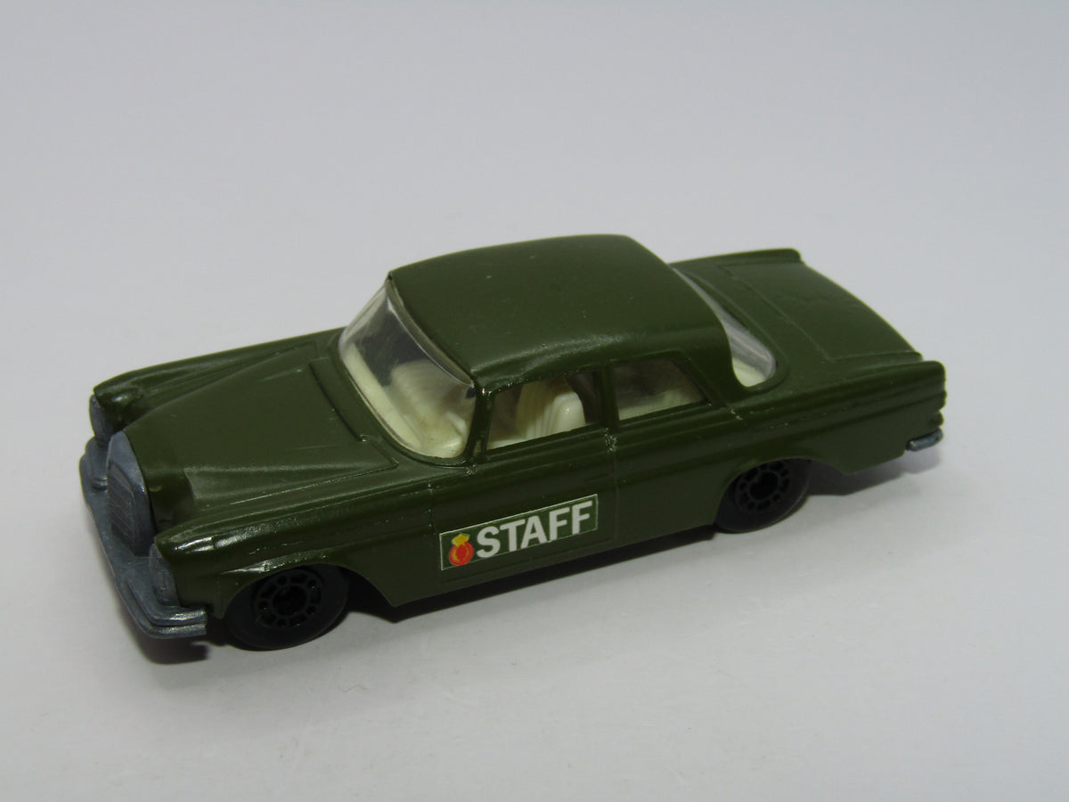 Matchbox Superfast 46A Mercedes 300SE Olive Green Staff CarvDot Dash Wheels