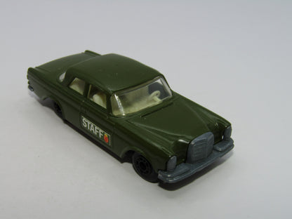 Matchbox Superfast 46A Mercedes 300SE Olive Green Staff CarvDot Dash Wheels