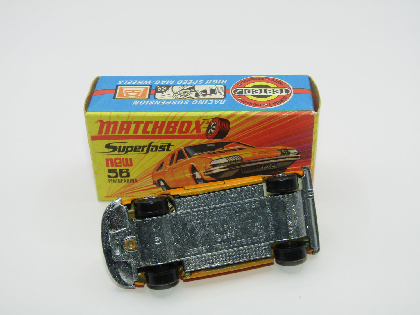 Matchbox Superfast 56A BMC 1800 Pininfarina Orange GULF Labels