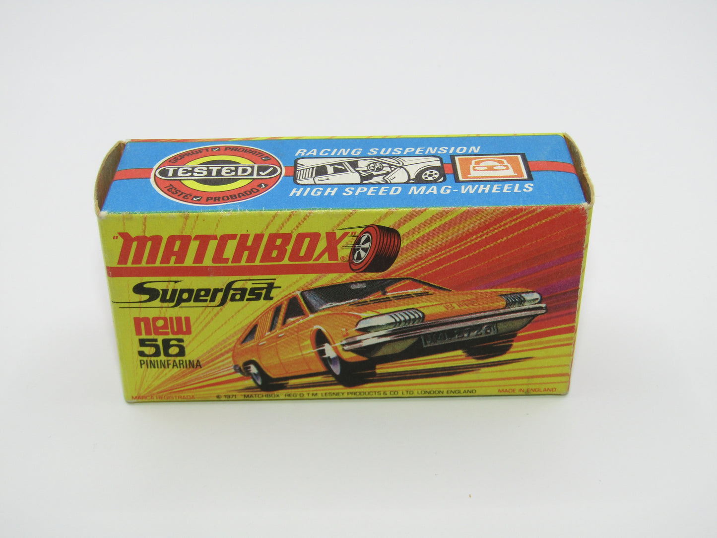 Matchbox Superfast 56A BMC 1800 Pininfarina Orange GULF Labels
