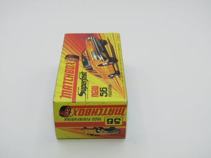 Matchbox Superfast 56A BMC 1800 Pininfarina Orange GULF Labels