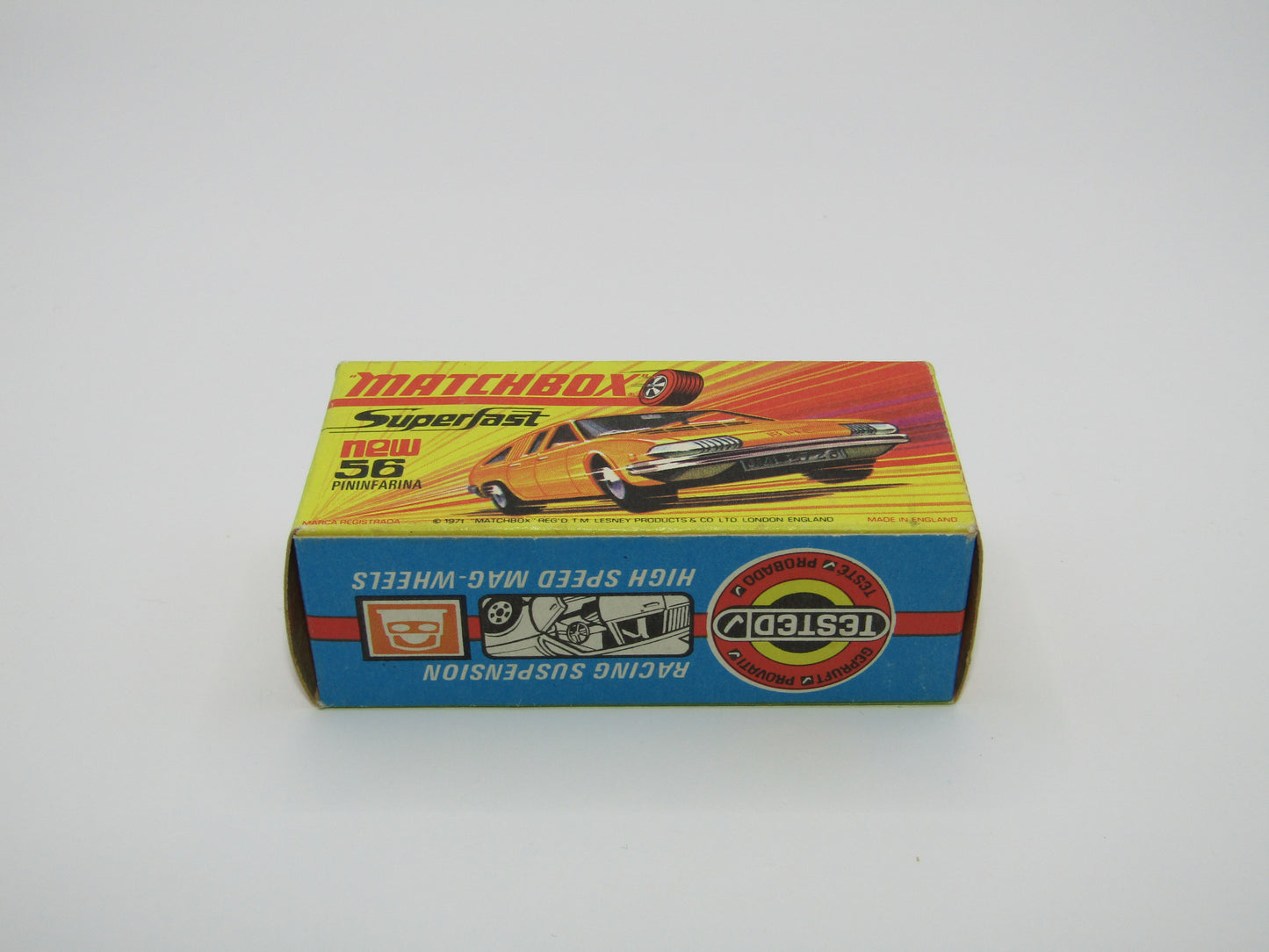 Matchbox Superfast 56A BMC 1800 Pininfarina Orange GULF Labels