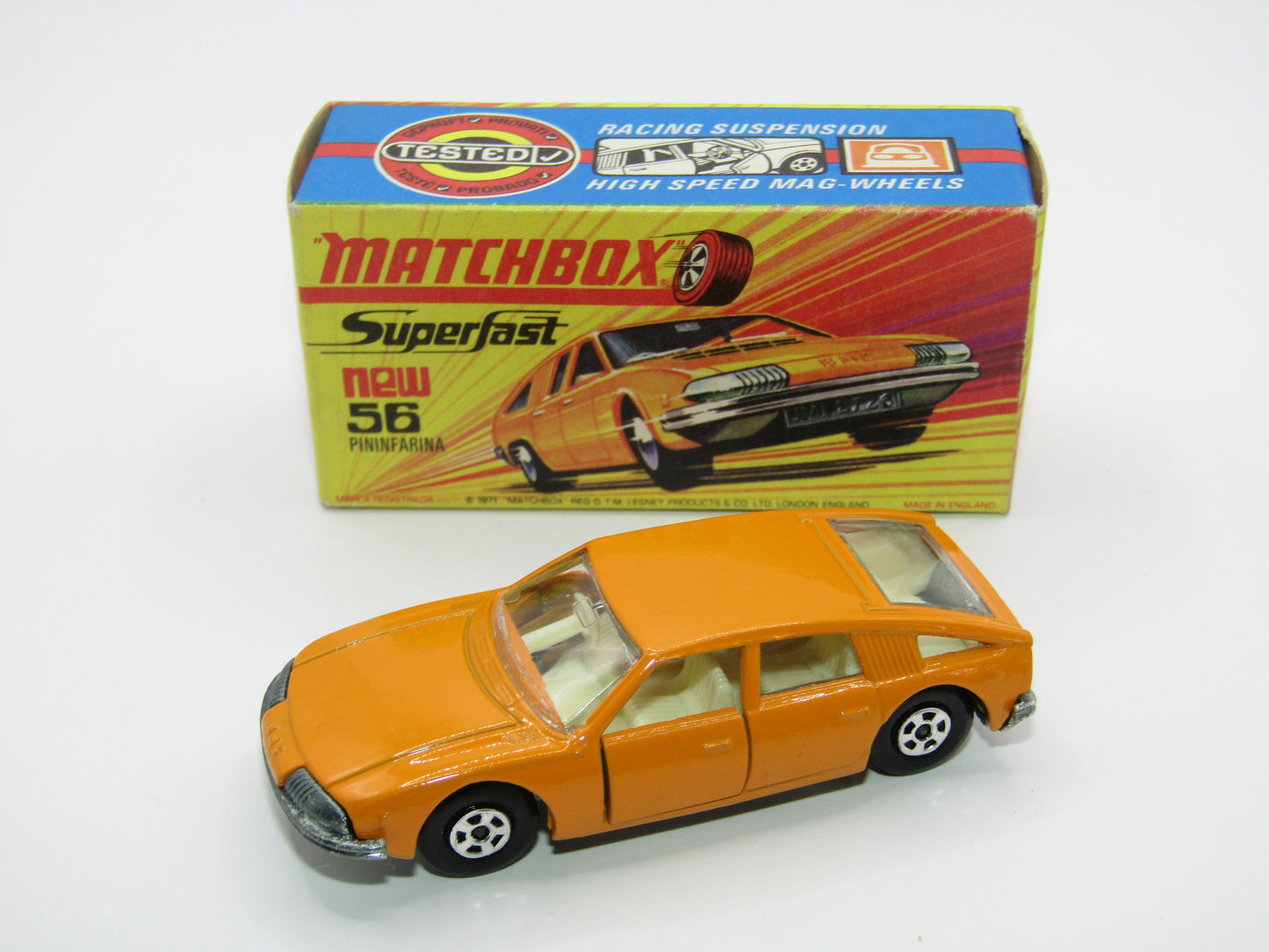 Matchbox Superfast 56A BMC 1800 Pininfarina HIGH ARCHES NARROW WHEELS