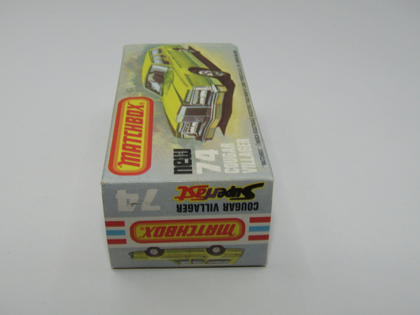 Matchbox Superfast 74C Cougar Villager DARK Matt Green Yellow Interior Clear Windows