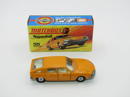 Matchbox Superfast 56A BMC 1800 Pininfarina Light Orange Narrow Wheels