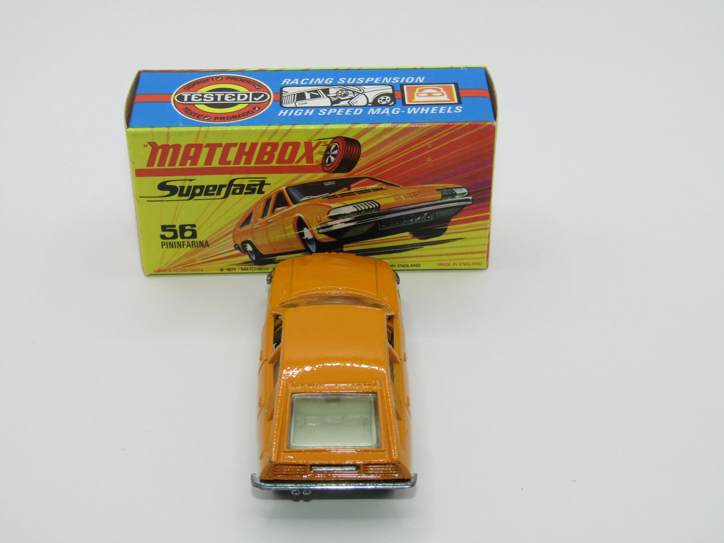Matchbox Superfast 56A BMC 1800 Pininfarina Light Orange Narrow Wheels
