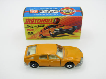 Matchbox Superfast 56A BMC 1800 Pininfarina Light Orange Wide Wheels