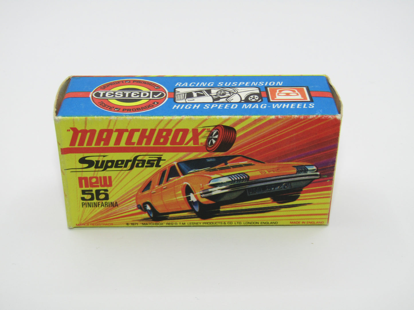 Matchbox Superfast 56A BMC 1800 Pininfarina Light Orange Wide Wheels