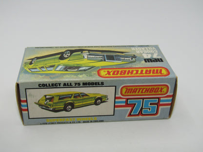 Matchbox Superfast 74C Cougar Villager Metallic Dark Blue Yellow Interior