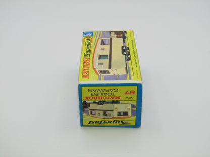 Matchbox Superfast 57B Eccles Trailer Caravan Yellow Flower Stripe