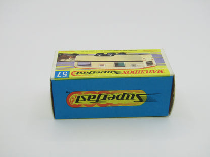 Matchbox Superfast 57B Eccles Trailer Caravan Yellow Flower Stripe