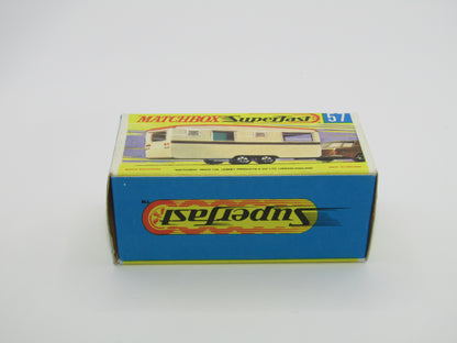 Matchbox Superfast 57B Eccles Trailer Caravan Yellow Flower Stripe