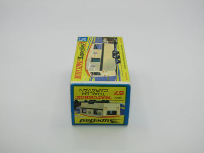 Matchbox Superfast 57B Eccles Trailer Caravan Tan Stripe & Flower